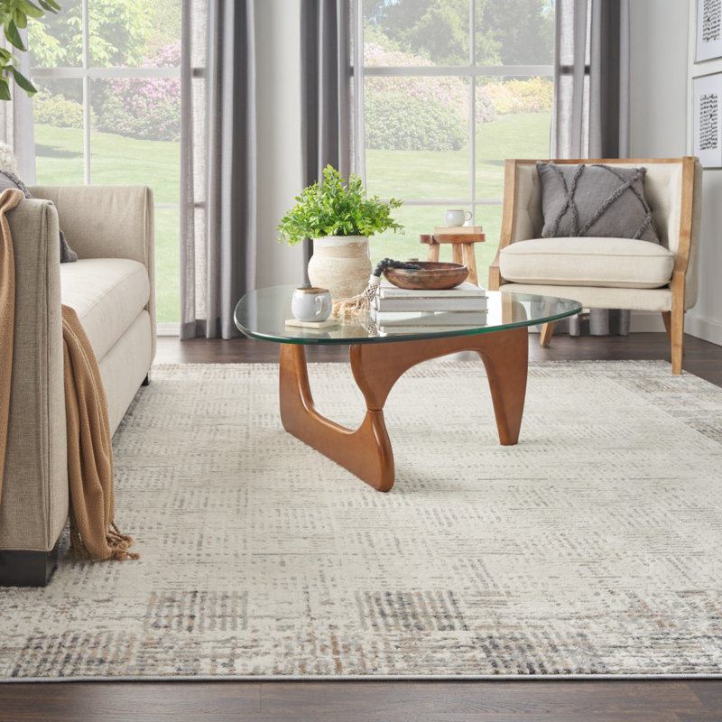 Steelside™ Alyse Gray/Ivory Rug & Reviews Wayfair